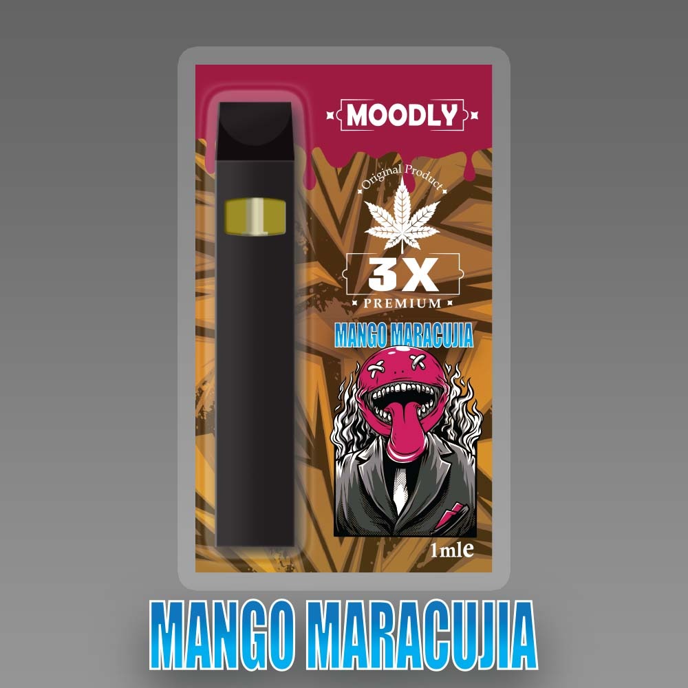 Moodly Vape X3 MANGO MARACUJIA 50% 1ml