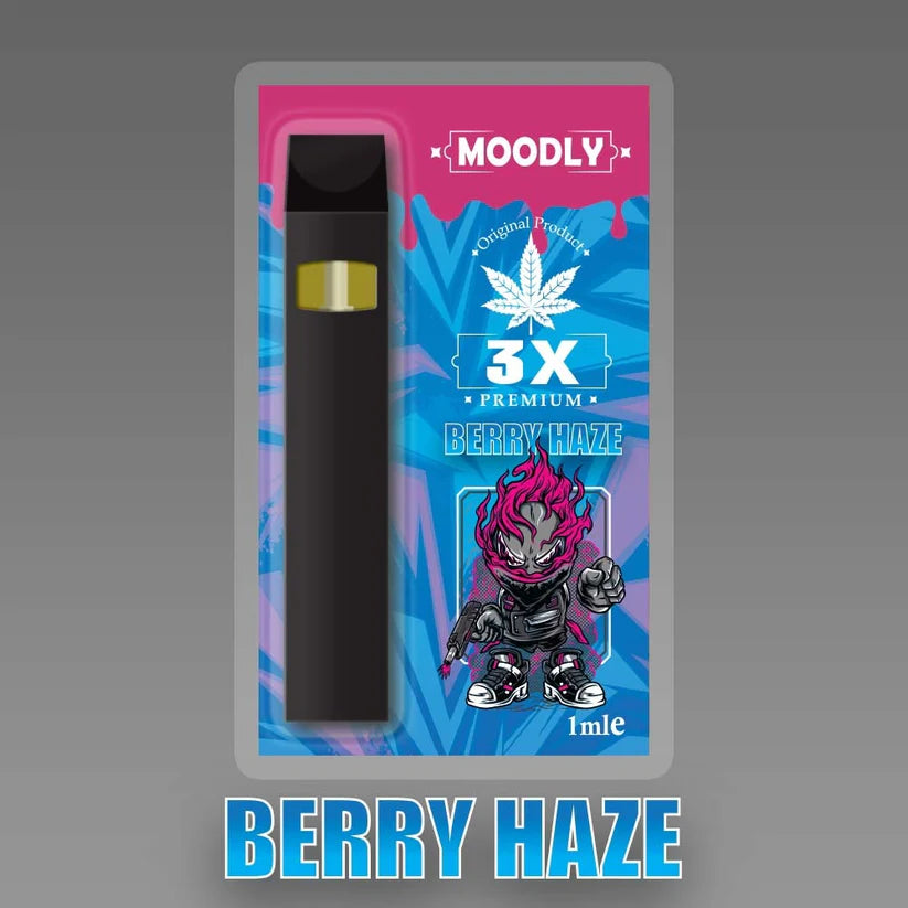 Moodly Vape X3 BERRY HAZE 50% 1ml: Ein Fruchtiger Genuss für Dampfer