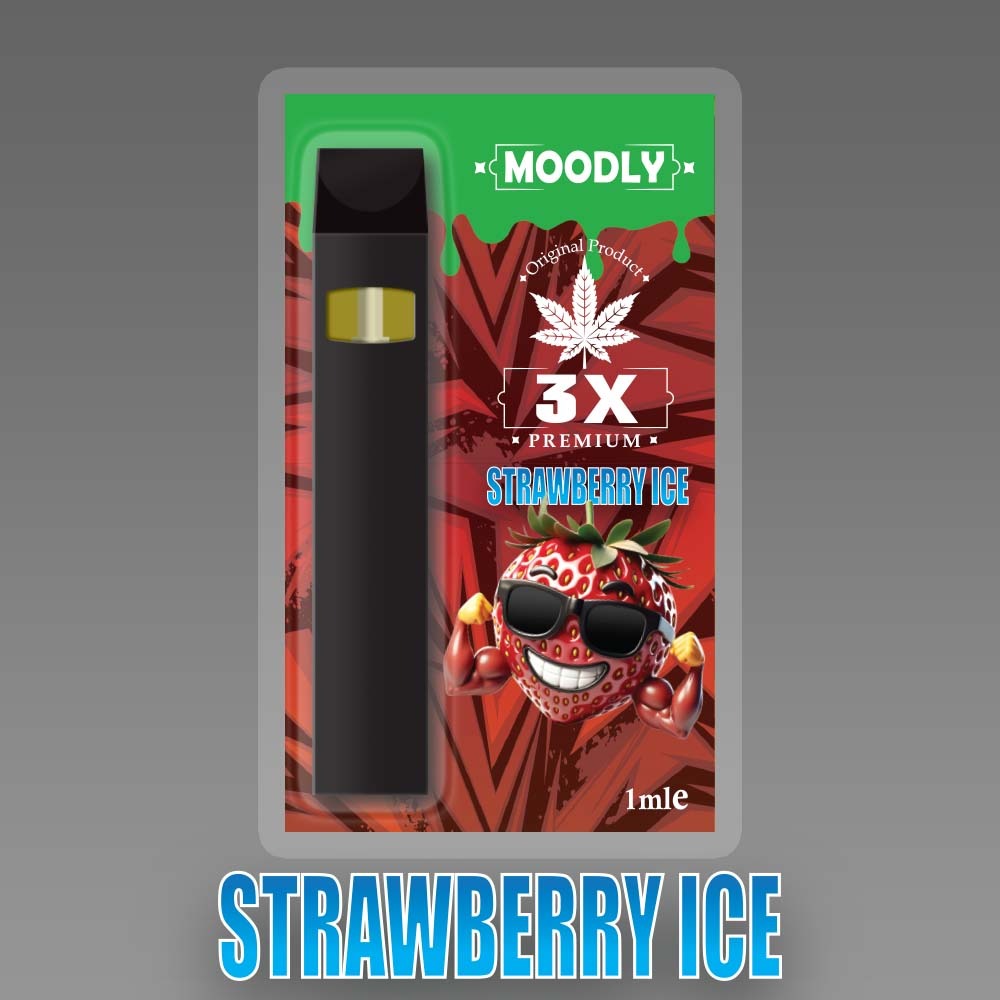 Moodly Vape X3 STRAWBERRY ICE 50% 1ml