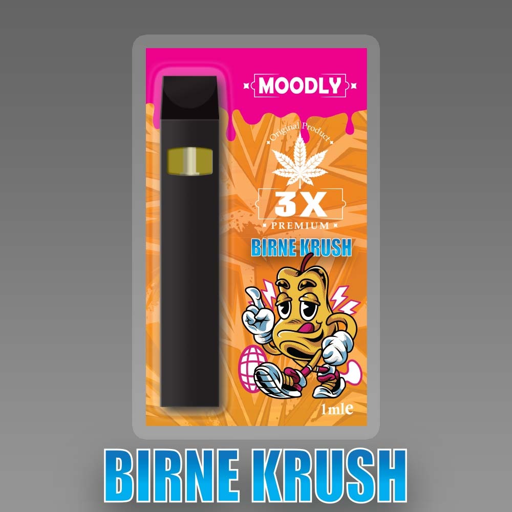 Moodly Vape X3 BIRNE KRUSH 50% 1ml